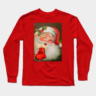 Sant Claus Winking Long Sleeve T-Shirt